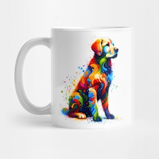 Vibrant Abstract Hamiltonstovare in Colorful Splash Art Style Mug